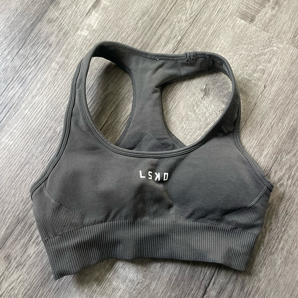 LSKD Gray Sports Bra